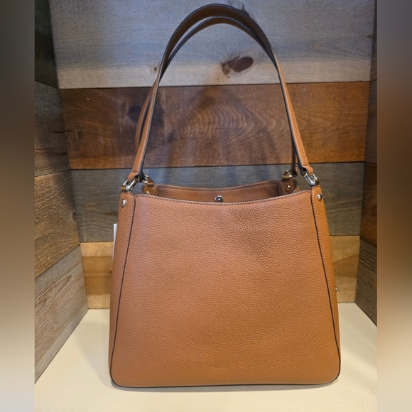 NWT Kate Spade New York Patchwork Suede Leila In Warm Ginger - Picture 8 of 14